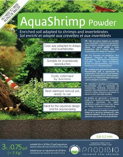Prodibio AquaShrimp Powder грунт для креветок и беспозвоночных, 0,6-1,2 мм, 3 л Prodibio AquaShrimp Powder грунт для креветок и беспозвоночных, 0,6-1,2 мм, 3 л
