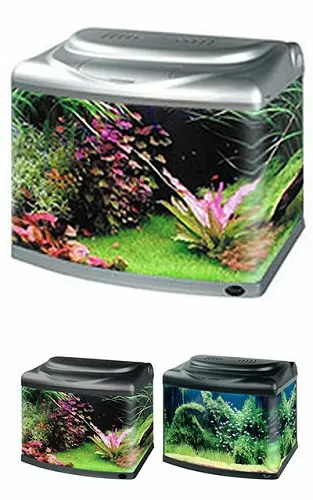 Аквариум Hailea с гнутыми передними углами/стеклом+фильтр RP-400, 60 л, серебристый Аквариум Hailea с гнутыми передними углами/стеклом+фильтр RP-400, 60 л, серебристый