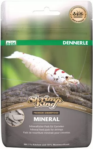 Дополнительный минеральный корм Dennerle Shrimp King Mineral для креветок, пластинки 30 г Дополнительный минеральный корм Dennerle Shrimp King Mineral для креветок, пластинки 30 г
