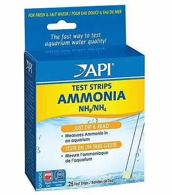 Тест-полоски API Ammonia Aquarium Test Strips для определения уровня аммиака