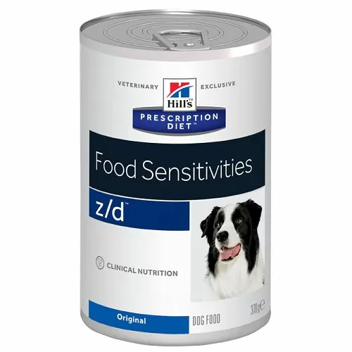 Диета Hill`s Prescription Diet z/d для собак при пищевой аллергии, 370 г Диета Hill`s Prescription Diet z/d для собак при пищевой аллергии, 370 г
