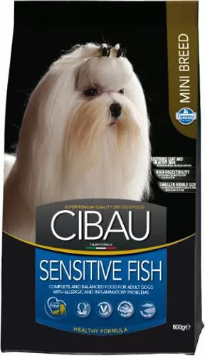 Корм FARMINA Cibau Sensitive Fish Medium&Maxi для взрослых собак мини, рыба
