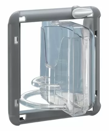 Кормушка Ferplast BRAVA 2 вращающаяся для птиц, серая, 11x8,5x13 см
