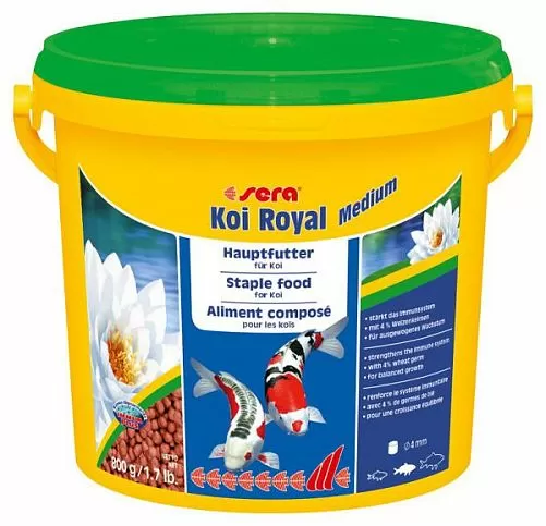 Sera KOI ROYAL ST medium основной корм для кои 12-25 см, гранулы 3,8 л