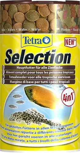 Корм для рыб Tetra Selection для всех видов рыб, смесь, 100 мл Корм для рыб Tetra Selection для всех видов рыб, смесь, 100 мл