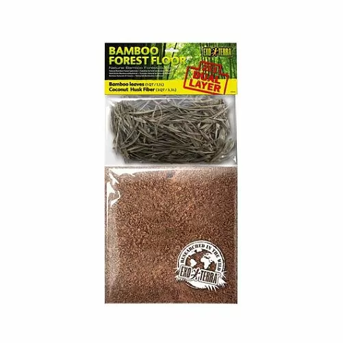 Грунт Exo Terra Bamboo Forest Floor 2 в 1 для террариума, бамбук и кокос, 1,1 л и 3,3 л