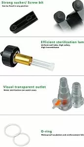 УФ-стерилизатор SUNSUN проточный, 58&nbsp;Вт, UV-55&nbsp;Вт, до&nbsp;5000&nbsp;л/ч