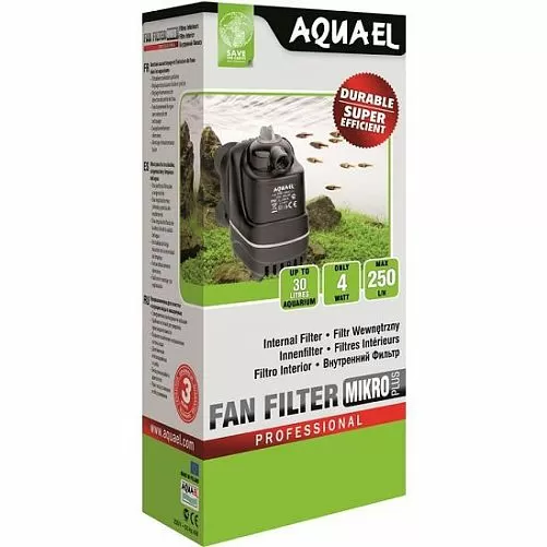 Aquael FAN-micro plus внутренний аквариумный фильтр, 250 л/ч Aquael FAN-micro plus внутренний аквариумный фильтр, 250 л/ч