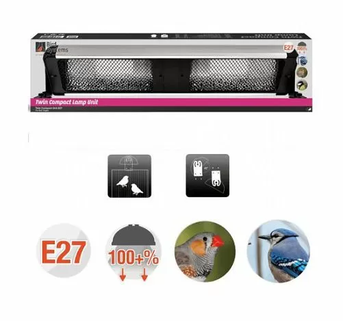 Светильник Bird Systems Compact Lamp Unit Twin под две лампы Е27, 60 см