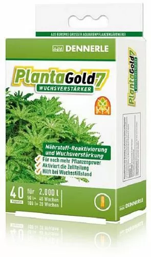 Dennerle Planta Gold 7 стимулятор роста для всех аквариумных растений в капсулах, 10 шт
