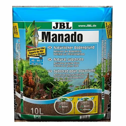 Натуральный субстрат JBL Manado для пресноводных аквариумов, красно-коричневый, 10 л Натуральный субстрат JBL Manado для пресноводных аквариумов, красно-коричневый, 10 л