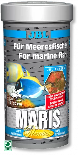 JBL Maris корм премиум-класса для морских обитателей, хлопья 250 мл JBL Maris корм премиум-класса для морских обитателей, хлопья 250 мл