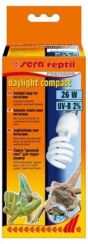 Лампа Sera reptil daylight compact 2%, 26 Вт
