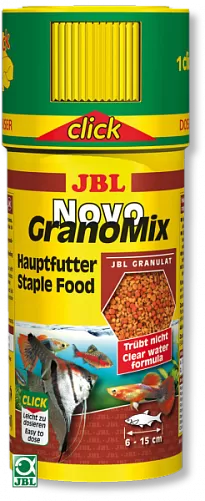 JBL NovoGranoMix основной корм для "общих" аквариумов, смесь гранул 250 мл
