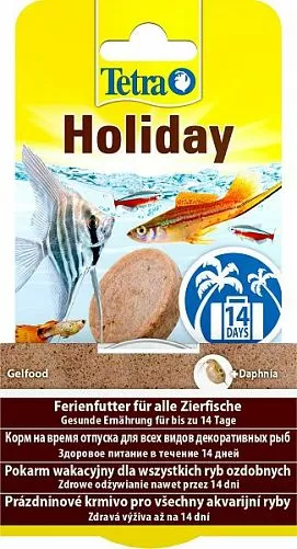 TetraMin Holiday корм "выходного дня" для всех видов аквариумных рыб, брикет желе 30 г