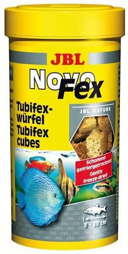 Корм JBL NovoFex из трубочника для рыб и черепах, 250 мл Корм JBL NovoFex из трубочника для рыб и черепах, 250 мл