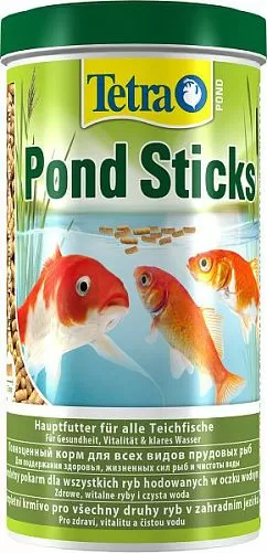 TetraPond Sticks основной корм для всех видов прудовых рыб, палочки 1 л