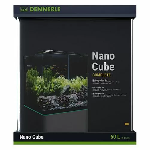 Аквариум Dennerle Nano Cube Complete с фильтром, освещением, подложкой, грунтом, 60 л