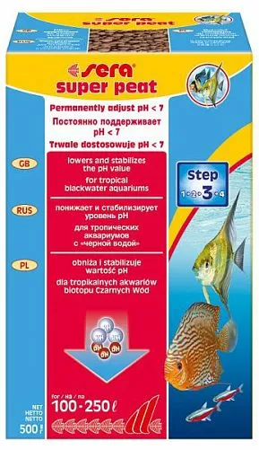 Sera SUPER PEAT торф гранулированный, 500 г
