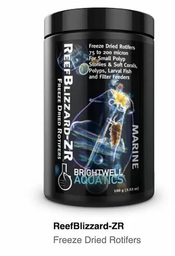 Корм для кораллов Brightwell Aquatics ReefBlizzard-Rotifers, 55 г Корм для кораллов Brightwell Aquatics ReefBlizzard-Rotifers, 55 г