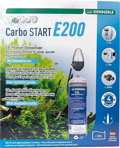 Система подачи углекислого газа Dennerle Carbo Start E200 с одноразовым баллоном 500 г