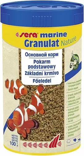 Корм Sera MARIN GRANULAT для морских рыб, 250 мл