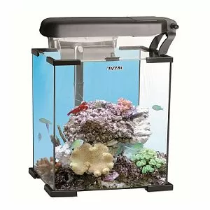Морской рифовый аквариум NANO REEF LEDDY TUBE черный, 30 л