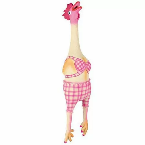 Игрушка TRIXIE "Курица", кудахтающая, 48 см, латекс
