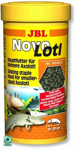 JBL NovoLotl корм для молодых аксолотлей (10-25 см), тонущие гранулы 250 мл JBL NovoLotl корм для молодых аксолотлей (10-25 см), тонущие гранулы 250 мл