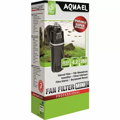 Aquael FAN-Mini plus внутренний аквариумный фильтр, 260 л/ч Aquael FAN-Mini plus внутренний аквариумный фильтр, 260 л/ч