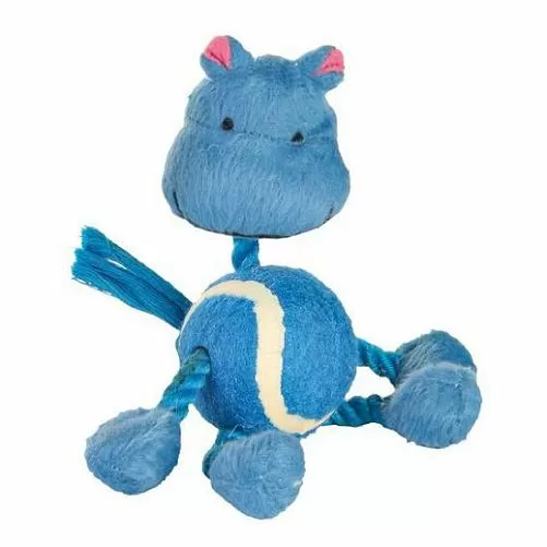 Набор TRIXIE веревочных игрушек с теннисным мячом, 16 см, 4 шт.