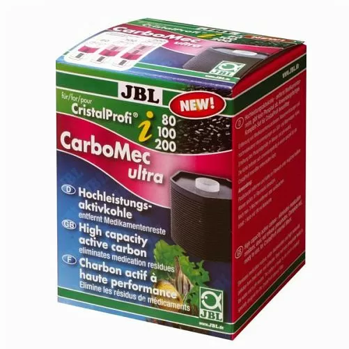 JBL CarboMec ultra CP i сверхактивный активированный уголь для фильтров JBL CristalProfi i80-i200, 1 кассета