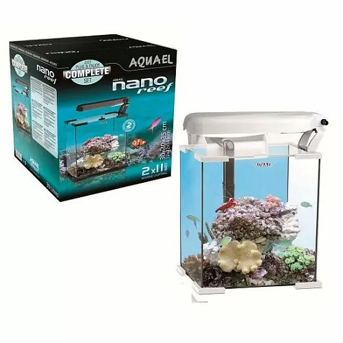 Морской рифовый аквариум NANO REEF LEDDY TUBE белый, 30 л