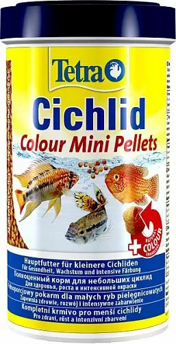 TetraCichlid Colour Mini корм для яркого окраса небольших цихлид, мини мульти шарики 500 мл TetraCichlid Colour Mini корм для яркого окраса небольших цихлид, мини мульти шарики 500 мл