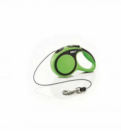 Рулетка FLEXI "NEW COMFORT" XS трос, 3 м 8 кг, зеленый