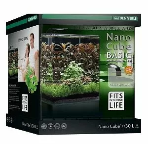 Нано-аквариум Dennerle NanoCube Basic 30&nbsp;Style LED M&nbsp;с&nbsp;базовым комлектом и&nbsp;светильником, 30&nbsp;л