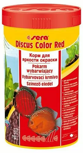 Sera Discus Color Red корм для яркой окраски «красных» форм дискусов, гранулы 250 мл Sera Discus Color Red корм для яркой окраски «красных» форм дискусов, гранулы 250 мл