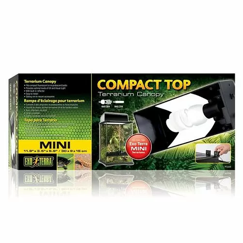 Cветильник Exo Terra Compact Top mini для террариума, 30x9x15 см