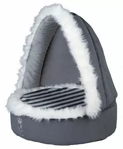 Лежак-пещера TRIXIE My Prince, D 40×41 см, плюш, серый