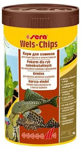 Sera WELS CHIPS основной корм для донных рыб, чипсы 250 мл Sera WELS CHIPS основной корм для донных рыб, чипсы 250 мл