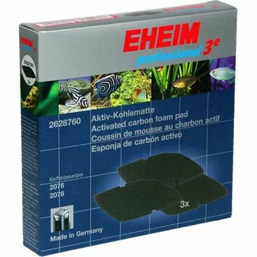 Губка угольная для фильтра EHEIM 3e 450/700/600T 2076/78, 2178, 3 шт.