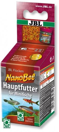 JBL NanoBel основной корм для маленьких рыб, мини-хлопья 60 мл