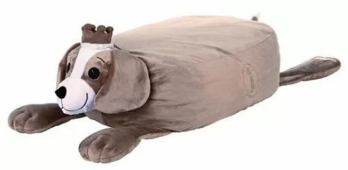 Лежак TRIXIE King of Dogs, в форме собаки, 63х50 см, серо-коричневый