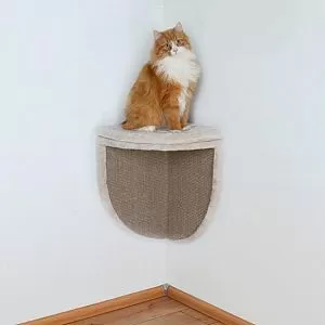 Когтеточка-доска TRIXIE угловая, 35х50×35 см, светло-серый