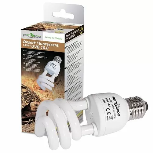 Лампа УФ Repti-Zoo "Compact Desert" 10.0, 15 Вт