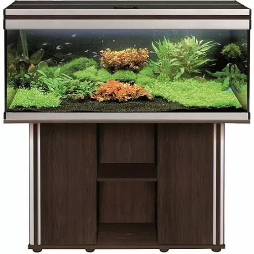 Aquael AluDekor 120 аквариум прямой, тёмное дерево, бук, чёрный, 240 л