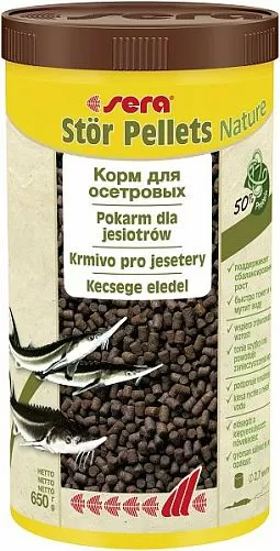 Корм основной Sera STOR PERLETS для мелких осетров, гранулы 1 л