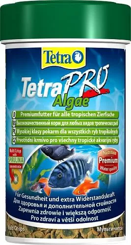 TetraPro Algae Crisps Специальный корм для травоядных рыб, чипсы 100 мл TetraPro Algae Crisps Специальный корм для травоядных рыб, чипсы 100 мл
