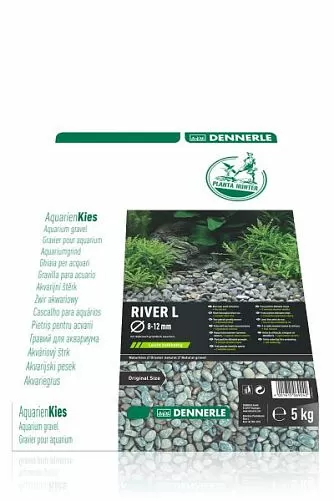 Dennerle Nature Gravel PlantaHunter River L натуральный гравий для аквариума, фракция 8-12 мм, 5 кг