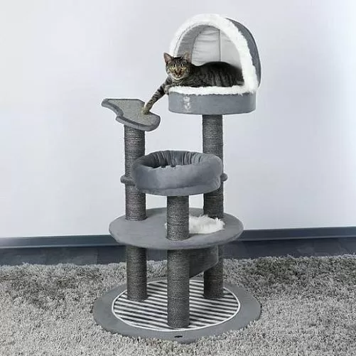 Домик TRIXIE "Принц" для кот, 132 см, серый, белый